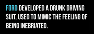 Ford Drunk Driving Suit