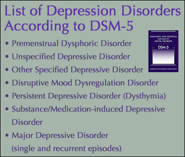 depression disorders dsm 5