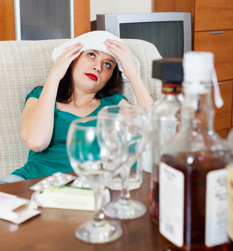 too much alcohol takes it toll the next day