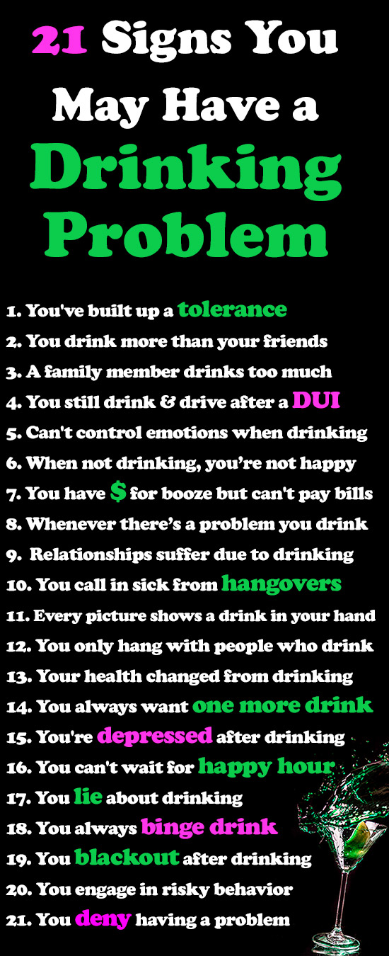 21 Signs You May Have a Drinking Problem