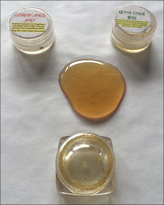 Shatter or Wax Marijuana Dabbing from Butane Hash Oil