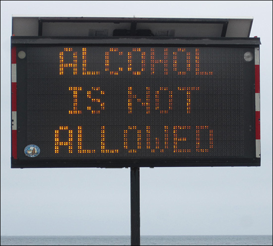 Alcohol Not Allowed