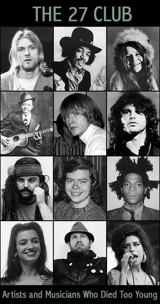 The 27 Club – A Tragic Tour of Famous People That Died Too Young