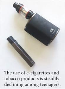 E-cigarette and Tobacco Use Drops