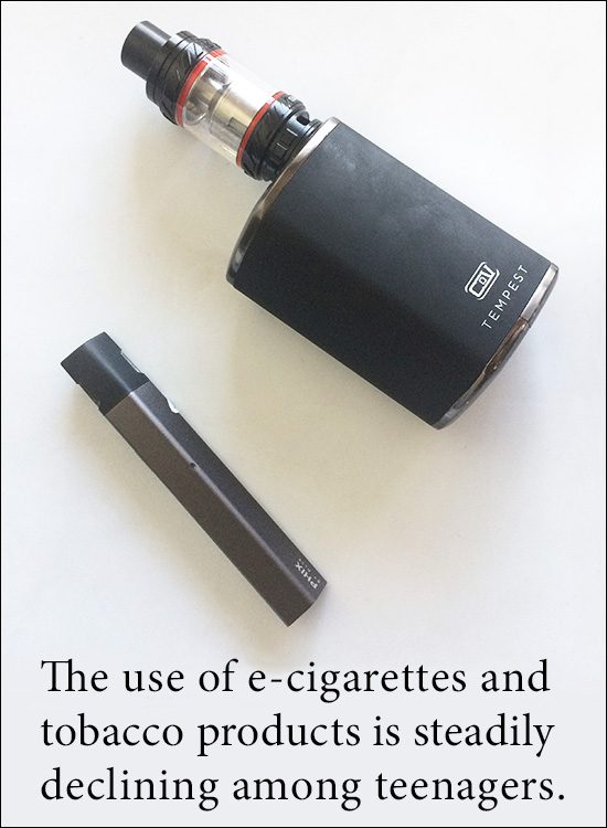 E-cigarette and Tobacco Use Drops