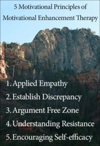 5 Motivational Principles of Motivational Enhancement Therapy