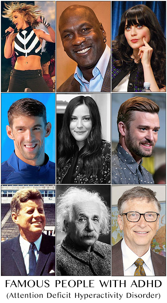 9 Celebrities And Famous People With Adhd Inspire Malibu