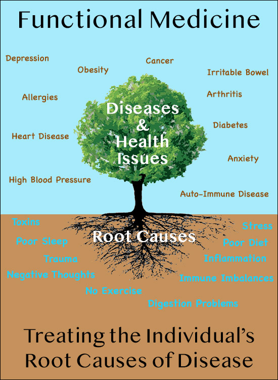 Functional Medicine Treats Root Cause of Disease and Illness