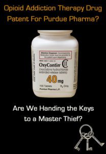 Opioid Drug Therapy Patent - Purdue Pharma