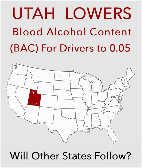 Utah Lowers Blood Alcohol Content BAC to 0.05 Percent