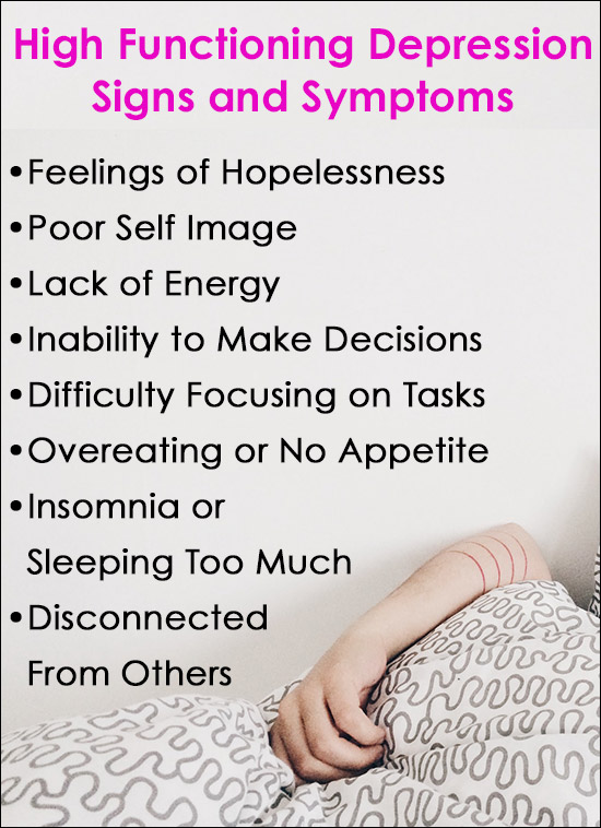 Signs of High Functioning Depression Symptoms
