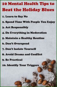 10 Mental Health Tips to Beat the Holiday Blues