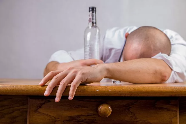 Man And Hangover after drinking effect